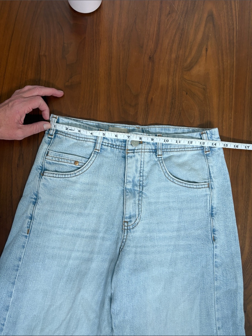 Anthropologie Pilcro Adi Regenerative Cotton Mid-Rise Flare Jeans Size 26 - Picture 10 of 12
